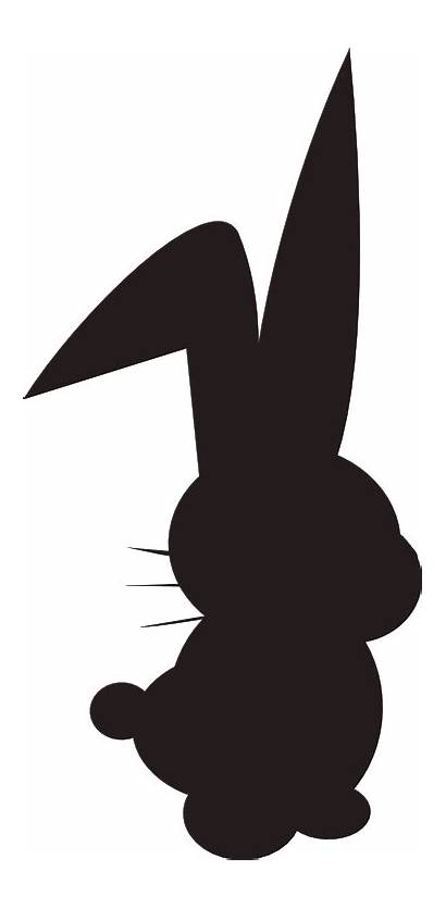 Bunny Silhouette Clipart Rabbit Transparent Easter Osterhase