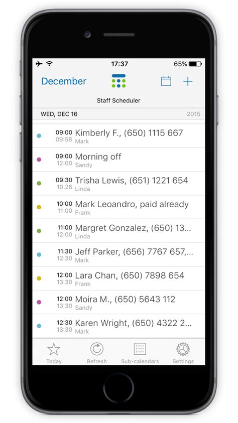 Using Teamup Mobile App For Iphone And Ipadteamup Calendar