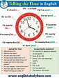 How to Say The TIME in English | Telling The TIME - English Study Here