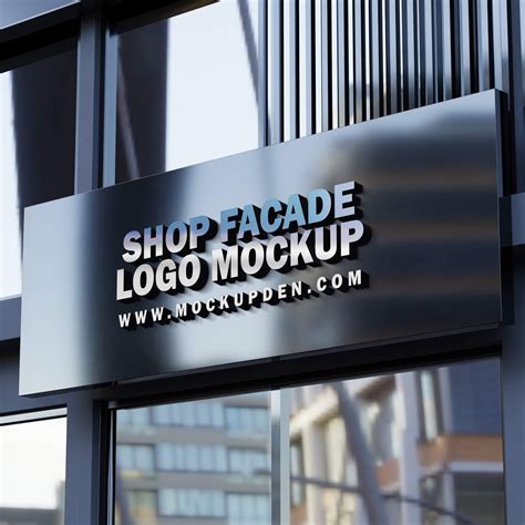 Top 99 Shop Logo Mockup Most Viewed And Downloaded