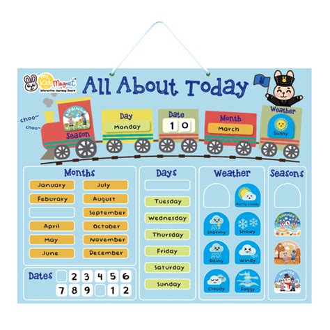 All About Today Magnetic Board Train