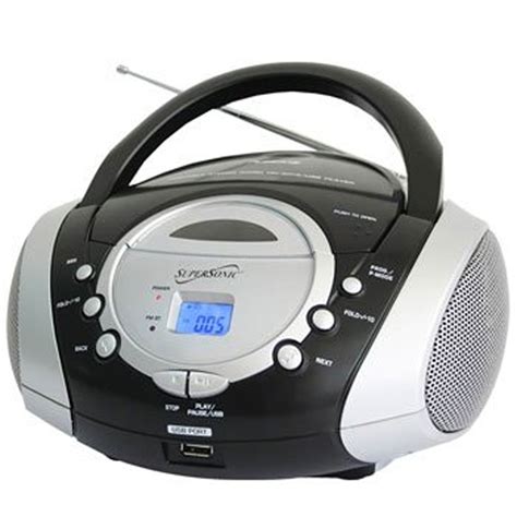Supersonic 97077939m Portable Audio System Mp3cd Player