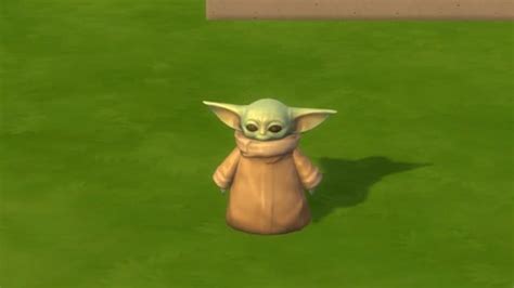 Sims 4 Joins In On The Mandalorian Fun With Baby Yoda Statue In Game