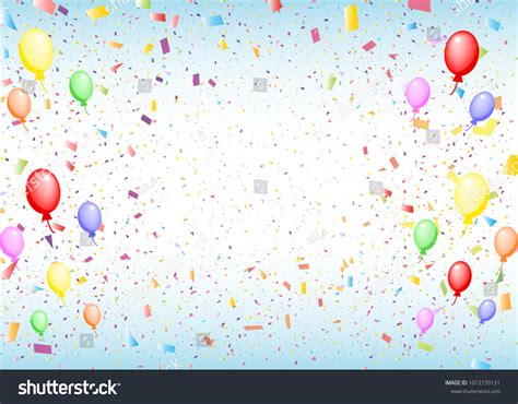 Balloon Confetti Background Stock Vector Royalty Free 1012739131