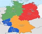 Mappa della Germania orientale e occidentale - ePuzzle foto puzzle