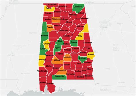 Alabama Counties At ‘very High Risk For Covid Spread Jumps To 47