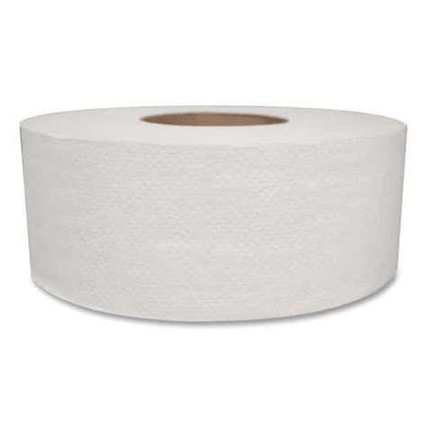 500 Ft 2 Ply Jumbo White Toilet Paper Septic Safe 12carton Mor129x