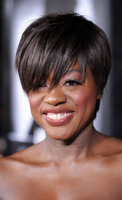 Black Short Hairstyles With Bangs