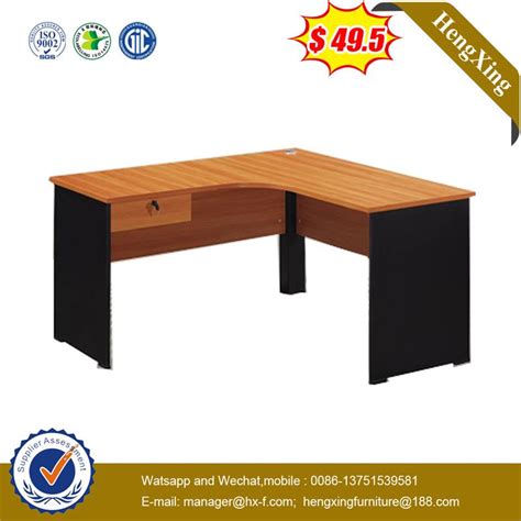 Customized Commercial Furniture L Shape Melamine Manager Computer