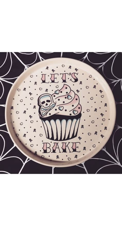 Terry's village is your source for affordable home decor, holiday decorations, collectibles and gifts! Sourpuss Lets Bake Platter | Blame Betty | Rockabilly home ...