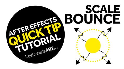 After Effects Tutorial Quick Tip Scale Bounce Youtube