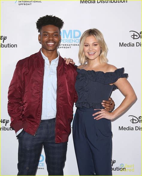 Aubrey Joseph And Olivia Holt At The Disneyabc International Upfronts