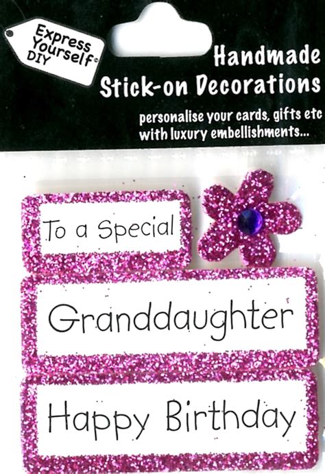 You can also email them. Happy Birthday Granddaughter DIY Greeting Card Toppers ...