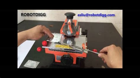 Manual Stainless Steel Plate Engraving Machine Robotdigg Youtube