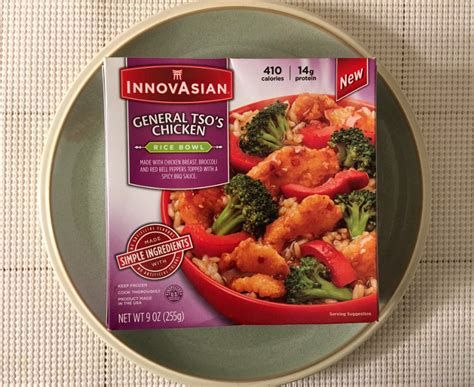 Innovasian General Tsos Chicken Rice Bowl Review Freezer Meal Frenzy