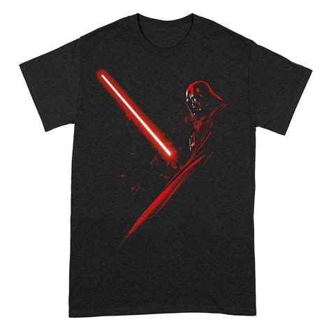 Star Wars Darth Vader Lightsaber T Shirt Masked