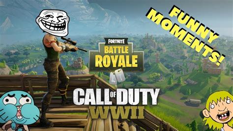 ♛funny Moment On Fortnite Ww2 And Ranbowsix♛ Youtube