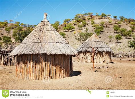 Traditional African Huts Namibia Stock Image Image Of