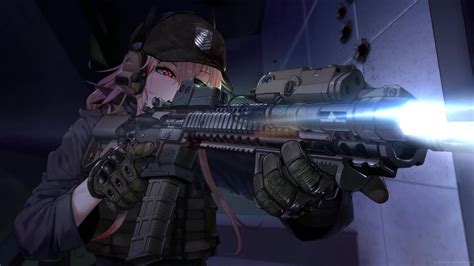 M4 Sopmod Ii In A Mission Girls Frontline Live Wallpaper Moewalls