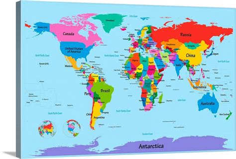 Childrens Art Map Of The World Kids World Map World Map Picture