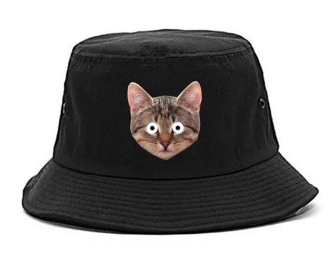 Kings Of Ny Crazy Cats Printed Bucket Hat Kittens Funny Ebay