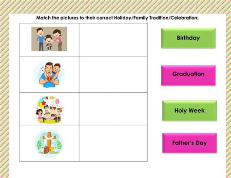 Holidays And Celebrations Worksheet Live Worksheets
