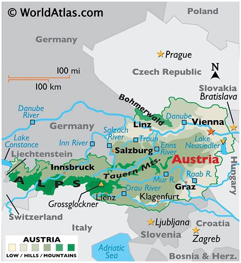 Mapas De Austria Atlas Del Mundo