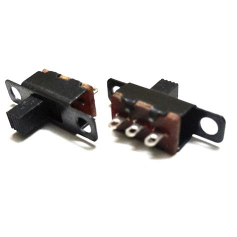 A button that you can slide on or off. Miniature Slide Switch - 2 Way On Off - SPST