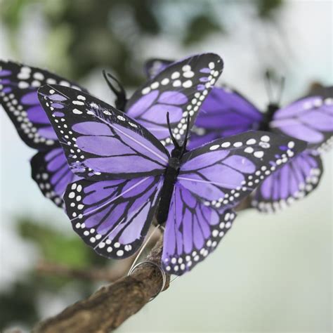 Royal Purple Artificial Monarch Butterflies Birds And Butterflies Basic Craft Supplies Craft