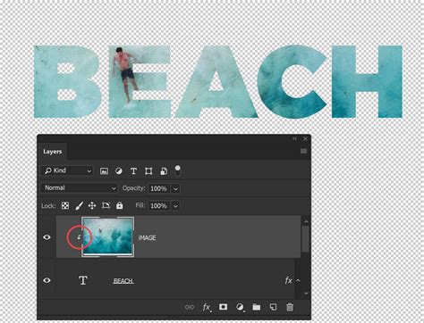 How To Put An Image Inside Text In Photoshop Using A Clipping Mask Clipping Masks Photoshop