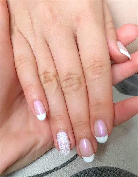 Pearlescent French Mani I Did For My Sis Rredditlaqueristas