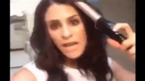 sexy brittany furlan curling iron fail Сексуальная девушка Сбой youtube