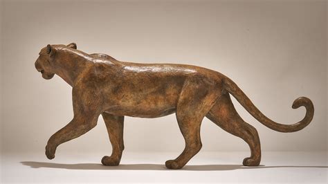 Bronze Leopard Sculpture £6500 Nick Mackman Animal Sculpture