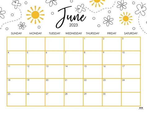 June 2023 Calendar Free Get Calender 2023 Update