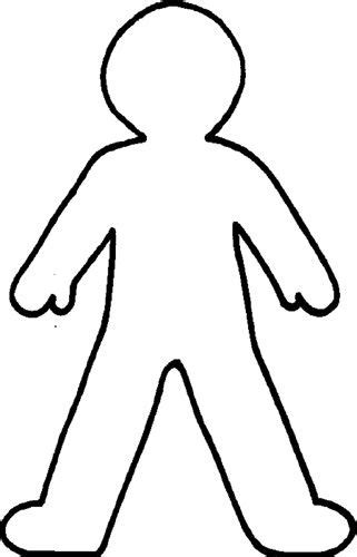 Blank Outline Of Person Clipart Library Clip Art Library Body
