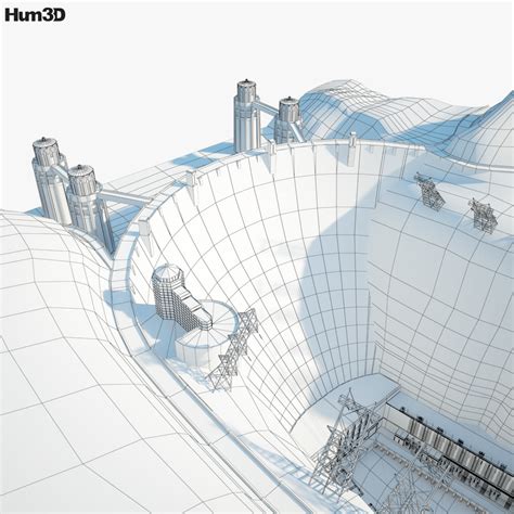 Hoover Dam 3d Model Architecture On Hum3d