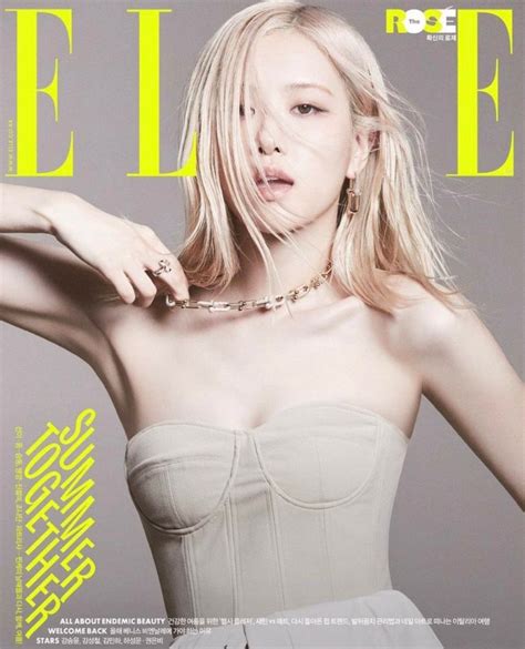 Rosé Shines On The Cover Of Elle Koreas June Issue With Her New Short Hair Rose Blackpink