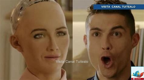 Cristiano Ronaldo Enseña Su Famoso ¡siuuu A La Robot Sophia Video