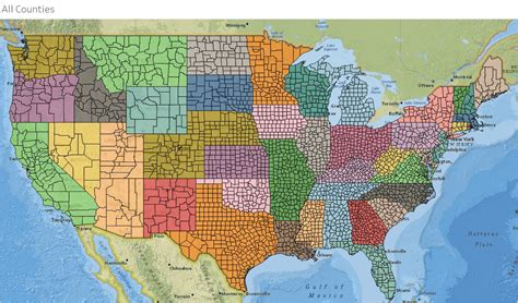 Exploring The County Map Of The Us In 2023 World Map Colored Continents