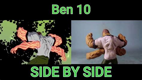 Ben 10 Four Arms Transformation Stop Motion And Original Video Side