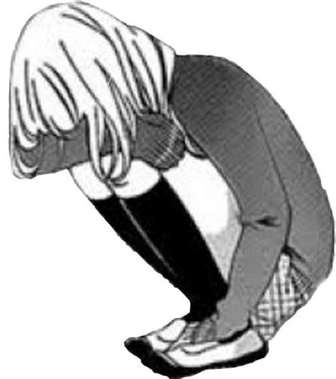 Anime Sad Girl Free Picture Png Png Play
