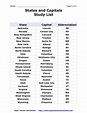 Printable List Of 50 States - 8 Best Images of Our 50 States Worksheets ...