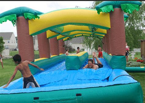 Attractive Adult Inflatable Slip N Slide With Pool Fireproof Years Warrenty