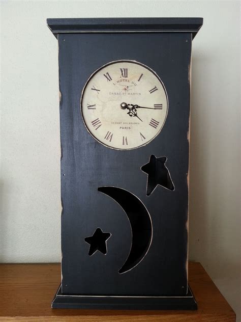 Prim country life * clock by country store. Primitive clock we made :) | Primitive home, Clock ...