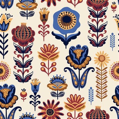 folk floral seamless pattern modern abstract design 345288 vector art at vecteezy