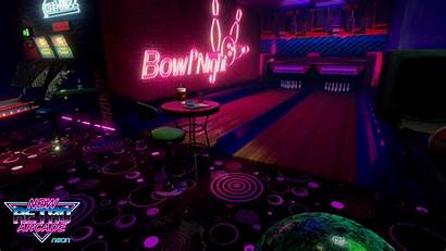 Neon Arcade Retro Vr Pc Games Bowling