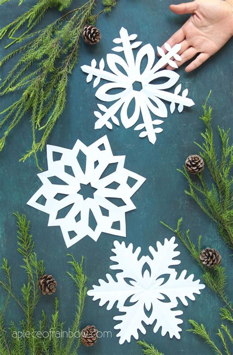 Make Paper Snowflakes 12 Best Free Templates A Piece Of Rainbow