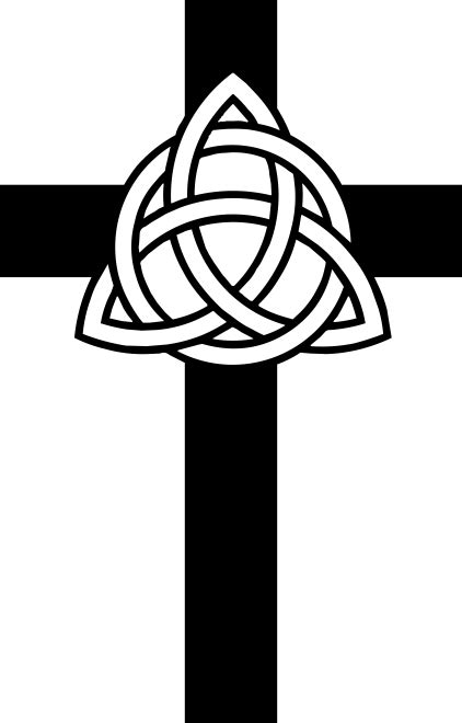 Cross With Trinity Knot