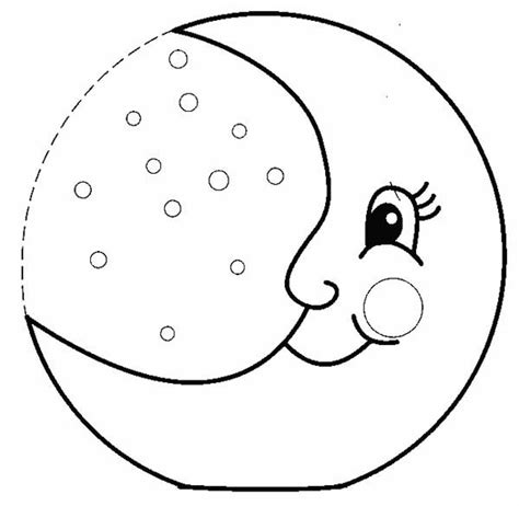 There's lots of variety here, and some are complex … Half Moon Smiling Coloring Page | Coloring Sky