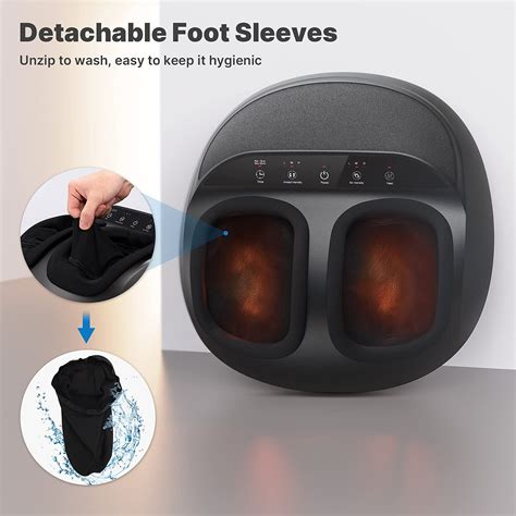 Renpho Shiatsu Foot Massager Machine With Heat Deep Kneading Therapy Compression Relieve Foot